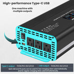 Inverter a onda sinusoidale pura XUYUAN da 12V/24V a 110V, spina USA, 800W, 1400W, 2000W, 3000W