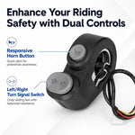 Interruttore clacson e indicatori di direzione per Segway Ninebot MAX G2, pulsante di controllo sul manubrio dello scooter elettrico., Horn & Turn Signal Switch