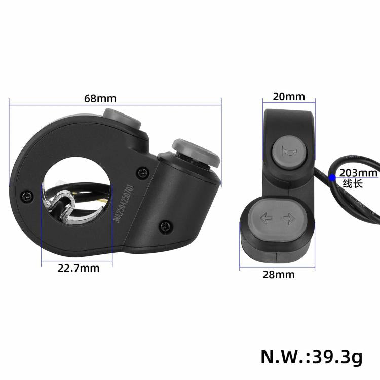Interruttore clacson e indicatori di direzione per Segway Ninebot MAX G2, pulsante di controllo sul manubrio dello scooter elettrico., Horn & Turn Signal Switch