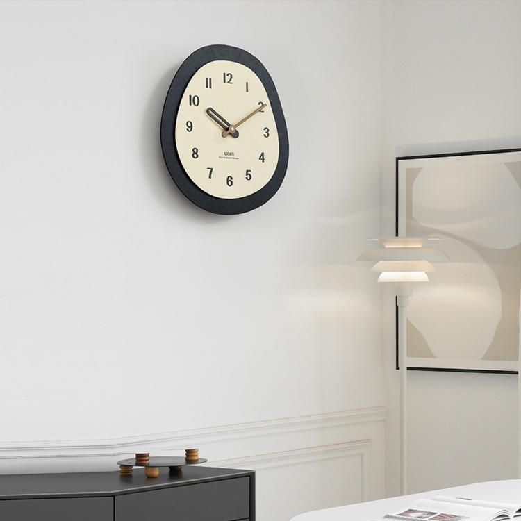 wozoom Orologio da parete ovale moderno, silenzioso, senza ticchettio, con pendolo in legno di noce, orologio decorativo, Minimalist Medium, Minimalist Large, Swinging Medium, Swinging Large