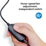 Ventilatore per auto SHUNWEI 12V/24V con portabicchieri e porta USB, testa singola, SD-2701