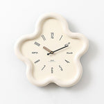 Orologio da parete Wozoom a forma di fiore, silenzioso, in stile crema, decorativo., Minimalist Beige, Minimalist Red, Swing Red With Second Hand, Swing Beige, Swing Red, Swing Green