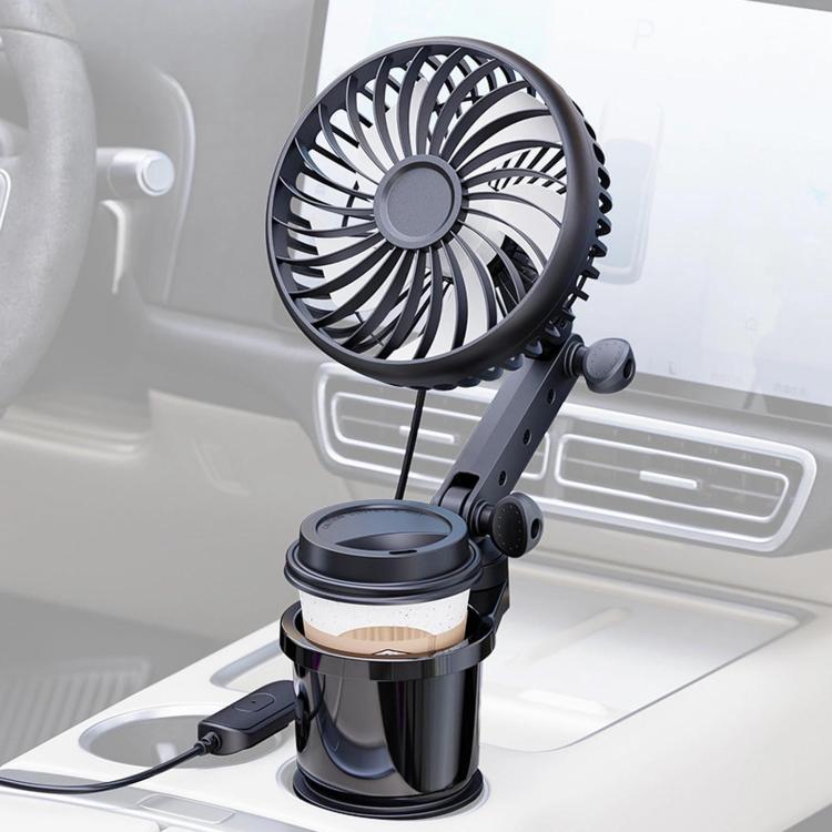 Portabicchieri per auto SHUNWEI 2 in 1 con ventola USB