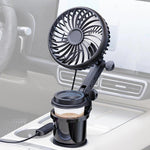 Portabicchieri per auto SHUNWEI 2 in 1 con ventola regolabile e multifunzionale., SD-2704