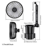 Portabicchieri per auto SHUNWEI 2 in 1 con ventola regolabile e multifunzionale., SD-2704