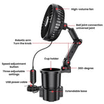 Portabicchieri per auto SHUNWEI 2 in 1 con ventola regolabile e multifunzionale., SD-2704