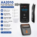 Rilevatore elettrochimico di alcol ad alta precisione con stampante wireless, spina europea.