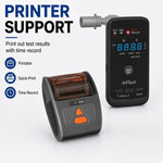 Rilevatore elettrochimico di alcol ad alta precisione con stampante wireless, spina europea.