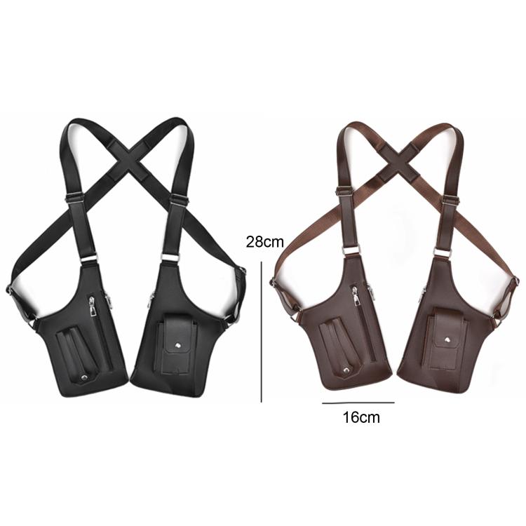 WEIXIER Borsa a tracolla sottobraccio in pelle PU, zaino/borsa a tracolla regolabile per abbigliamento da lavoro