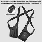 WEIXIER Borsa a tracolla sottobraccio in pelle PU, zaino/borsa a tracolla regolabile per abbigliamento da lavoro