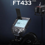 Set da 2 pezzi con sistema di attivazione ad alta velocità per flash DSLR, trasmettitore e ricevitore per slitta a caldo., Godox FT433 C For Canon Version, Godox FT433 N Nikon Version, Godox FT433 S Sony Version