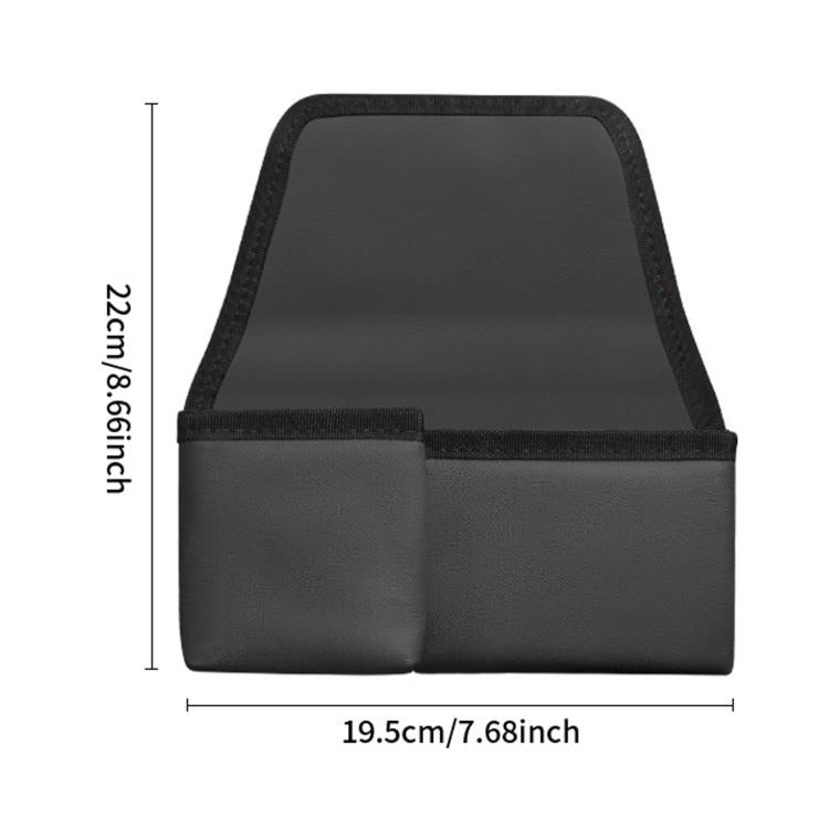 Portabicchieri multifunzionale per auto, pieghevole, con vano portaoggetti laterale per finestrino e portiera., Oxford Fabric Black, Leather Black, Leather Grey, Leather Beige, Leather Red