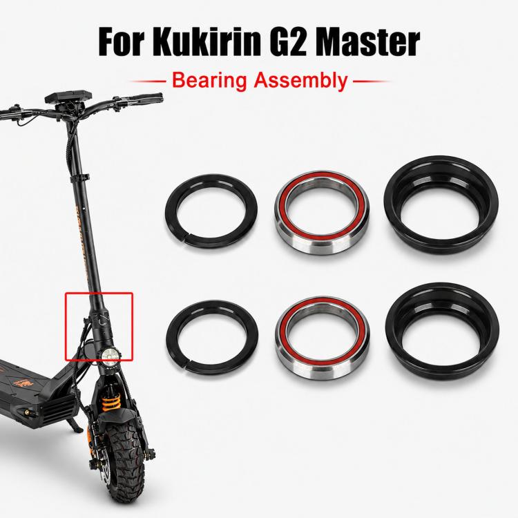 Kit di cuscinetti per sterzo per monopattino elettrico da 6 pezzi per KuKirin G2 Pro/G2 Master/G3 Pro/T3, Headset Steering Bearing Kit