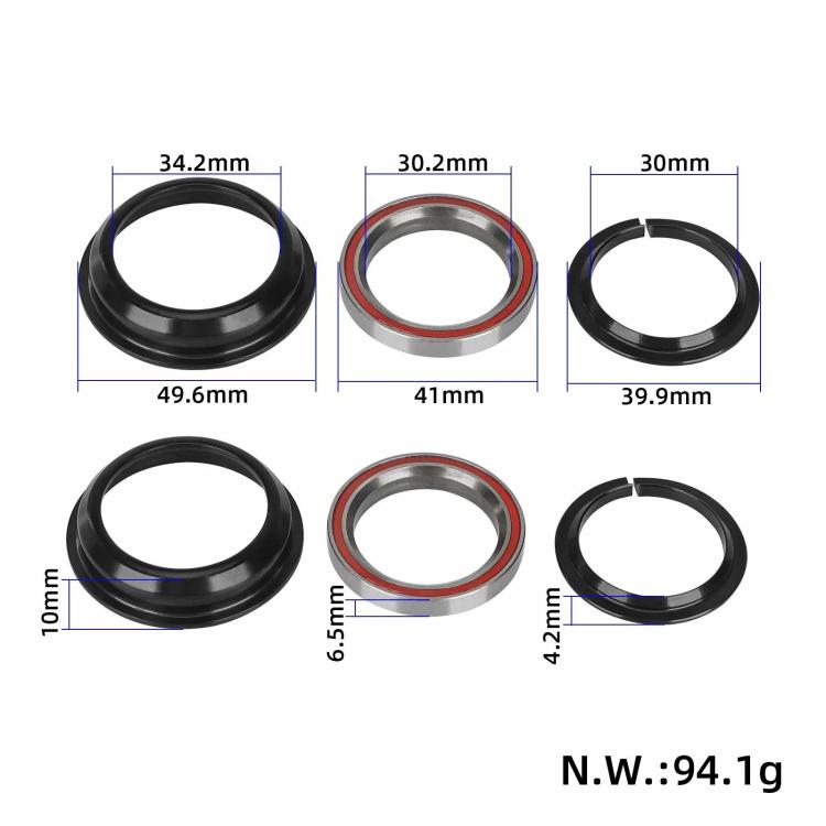 Kit di cuscinetti per sterzo per monopattino elettrico da 6 pezzi per KuKirin G2 Pro/G2 Master/G3 Pro/T3, Headset Steering Bearing Kit