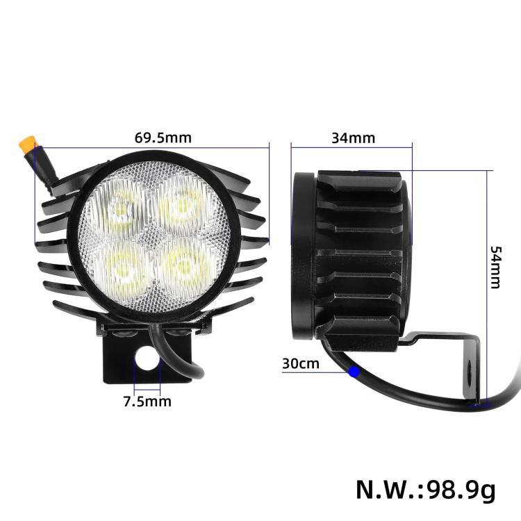 Faro a LED per monopattino elettrico KuKirin G2 Master con spina impermeabile a 3 pin., Headlight