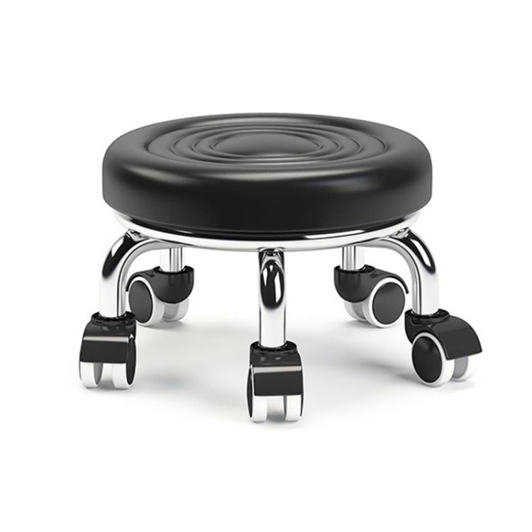 Sgabello basso con ruote, piccolo sgabello girevole con ruote, 22cm Ripple Casters Black, 22cm Ripple Casters Red, 22cm Ripple Casters Blue, 22cm Bread Bearing Wheels Black, 22cm Bread Bearing Wheels Brown, 22cm Bread Bearing Wheels Gold               ...