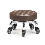 Sgabello basso con ruote, piccolo sgabello girevole con ruote, 22cm Ripple Casters Black, 22cm Ripple Casters Red, 22cm Ripple Casters Blue, 22cm Bread Bearing Wheels Black, 22cm Bread Bearing Wheels Brown, 22cm Bread Bearing Wheels Gold               ...