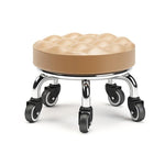 Sgabello basso con ruote, piccolo sgabello girevole con ruote, 22cm Ripple Casters Black, 22cm Ripple Casters Red, 22cm Ripple Casters Blue, 22cm Bread Bearing Wheels Black, 22cm Bread Bearing Wheels Brown, 22cm Bread Bearing Wheels Gold               ...