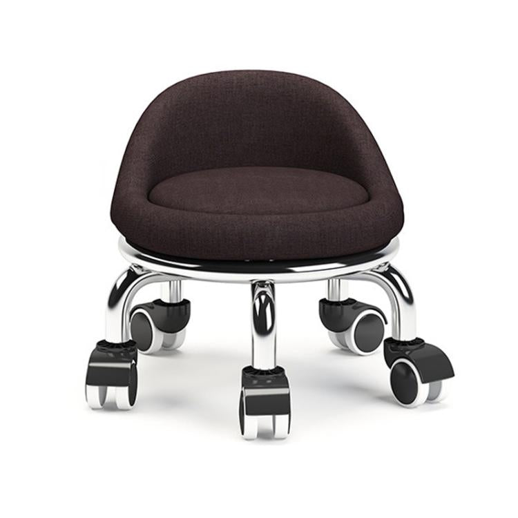 Sgabello basso con ruote, piccolo sgabello girevole con ruote, 22cm Ripple Casters Black, 22cm Ripple Casters Red, 22cm Ripple Casters Blue, 22cm Bread Bearing Wheels Black, 22cm Bread Bearing Wheels Brown, 22cm Bread Bearing Wheels Gold               ...