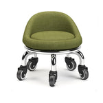 Sgabello basso con ruote, piccolo sgabello girevole con ruote, 22cm Ripple Casters Black, 22cm Ripple Casters Red, 22cm Ripple Casters Blue, 22cm Bread Bearing Wheels Black, 22cm Bread Bearing Wheels Brown, 22cm Bread Bearing Wheels Gold               ...