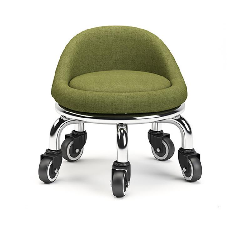 Sgabello basso con ruote, piccolo sgabello girevole con ruote, 22cm Ripple Casters Black, 22cm Ripple Casters Red, 22cm Ripple Casters Blue, 22cm Bread Bearing Wheels Black, 22cm Bread Bearing Wheels Brown, 22cm Bread Bearing Wheels Gold               ...