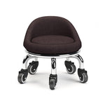 Sgabello basso con ruote, piccolo sgabello girevole con ruote, 22cm Ripple Casters Black, 22cm Ripple Casters Red, 22cm Ripple Casters Blue, 22cm Bread Bearing Wheels Black, 22cm Bread Bearing Wheels Brown, 22cm Bread Bearing Wheels Gold               ...