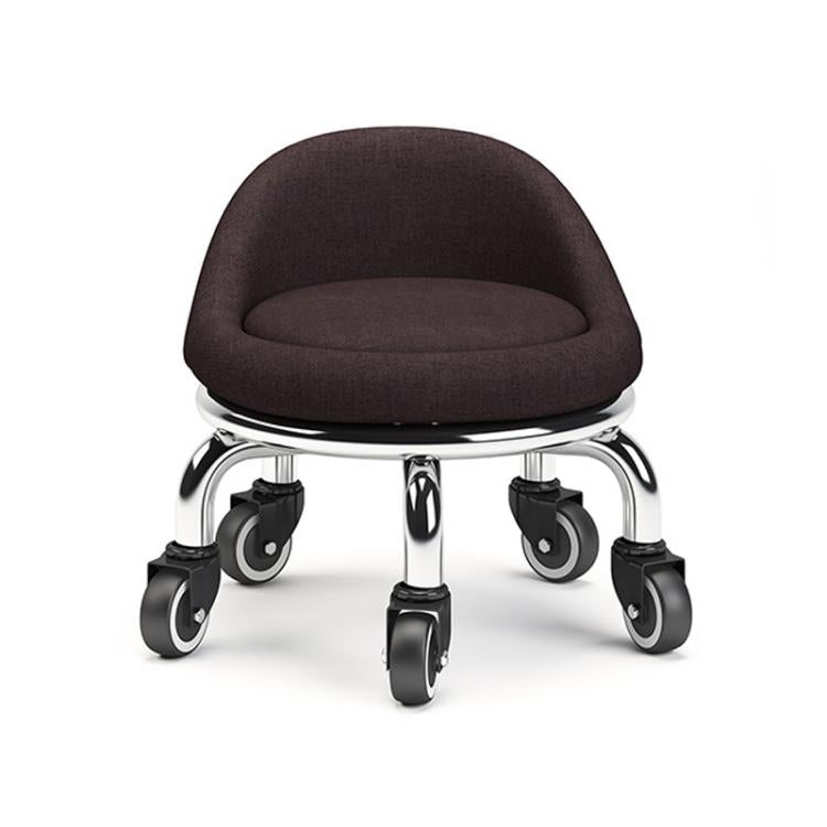 Sgabello basso con ruote, piccolo sgabello girevole con ruote, 22cm Ripple Casters Black, 22cm Ripple Casters Red, 22cm Ripple Casters Blue, 22cm Bread Bearing Wheels Black, 22cm Bread Bearing Wheels Brown, 22cm Bread Bearing Wheels Gold               ...
