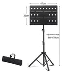 PERSEUS Leggio pieghevole portatile per chitarra e violino, 1.6m Solid Frosted Finish, 1.7m 3-Fold With Bag, 1.75m Bolded Black, 1.75m Bolded Silver, 1.7m Flagship Black, 1.7m Flagship White, 1.75m 2-Layer Flagship, 1.9m Foldable Flagship