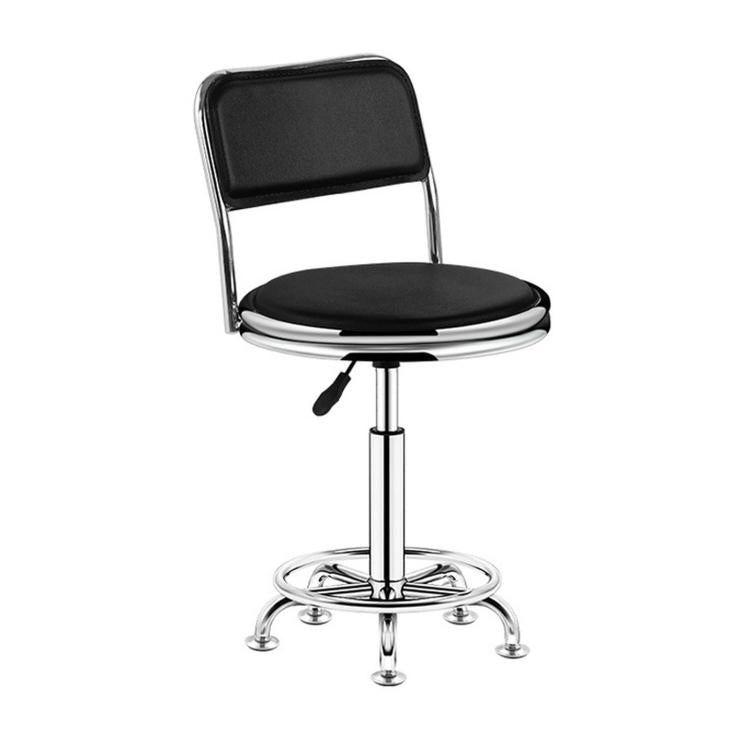Sgabello da bar girevole regolabile con sistema idraulico e poggiapiedi., 42-54cm Stationary Glides Black, 42-54cm Stationary Glides Red, 42-54cm Stationary Glides Blue, 45-57cm Swivel Casters Black, 45-57cm Swivel Casters Black Red                    ...