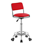Sgabello da bar girevole regolabile con sistema idraulico e poggiapiedi., 42-54cm Stationary Glides Black, 42-54cm Stationary Glides Red, 42-54cm Stationary Glides Blue, 45-57cm Swivel Casters Black, 45-57cm Swivel Casters Black Red                    ...