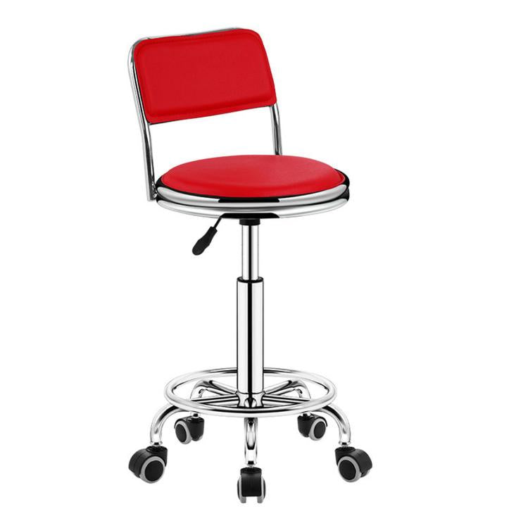 Sgabello da bar girevole regolabile con sistema idraulico e poggiapiedi., 42-54cm Stationary Glides Black, 42-54cm Stationary Glides Red, 42-54cm Stationary Glides Blue, 45-57cm Swivel Casters Black, 45-57cm Swivel Casters Black Red                    ...