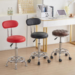 Sgabello da bar girevole regolabile con sistema idraulico e poggiapiedi., 42-54cm Stationary Glides Black, 42-54cm Stationary Glides Red, 42-54cm Stationary Glides Blue, 45-57cm Swivel Casters Black, 45-57cm Swivel Casters Black Red                    ...