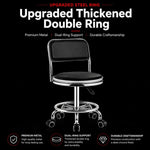 Sgabello da bar girevole regolabile con sistema idraulico e poggiapiedi., 42-54cm Stationary Glides Black, 42-54cm Stationary Glides Red, 42-54cm Stationary Glides Blue, 45-57cm Swivel Casters Black, 45-57cm Swivel Casters Black Red                    ...
