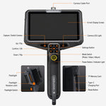 Telecamera di ispezione endoscopica industriale TESLONG NTS600 con ampio schermo HD da 6 pollici e grado di protezione IP67., NTS600