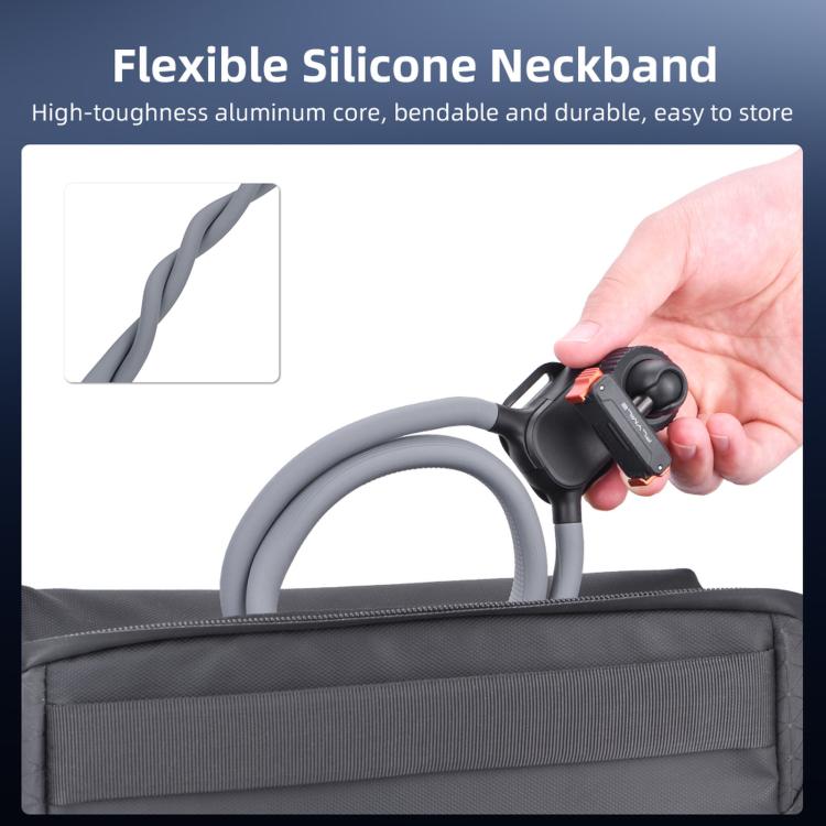 Flymile - Scatto in prima persona - Supporto per il collo magnetico a sgancio rapido, For DJI Osmo Action 3 / 4 / 5 Pro / 6, For Insta360 Ace / Ace Pro 2 / X5, Universal Action Camera Two-Claw