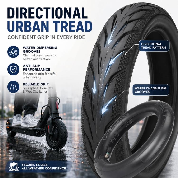Pneumatico 10x2.125 per monopattino elettrico Segway Ninebot F20 F25 F30 F40, Inner Tube Only, Outer Tire Only, Inner + Outer Tire Set