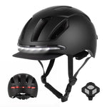 Casco intelligente per bici con indicatori di direzione a LED, ricaricabile, ideale per scooter elettrici, biciclette e skateboard.