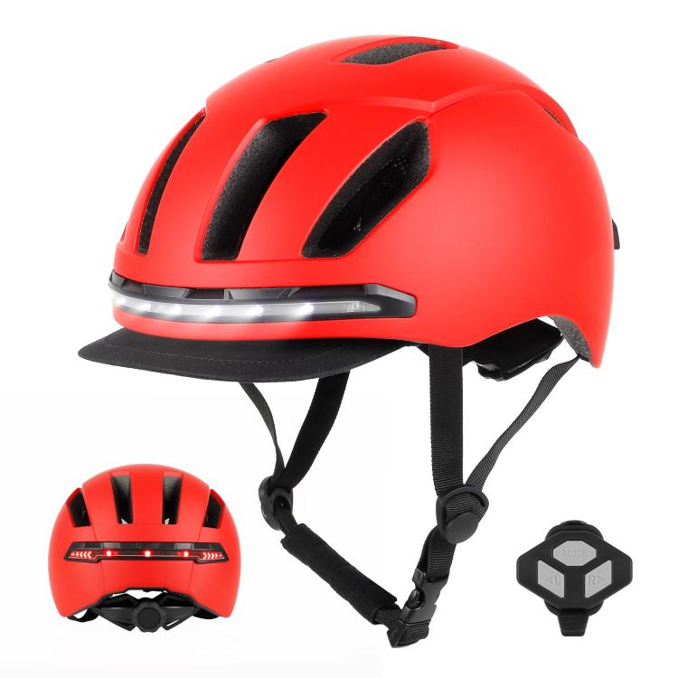 Casco intelligente per bici con indicatori di direzione a LED, ricaricabile, ideale per scooter elettrici, biciclette e skateboard.