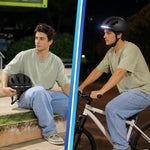 Casco intelligente per bici con indicatori di direzione a LED, ricaricabile, ideale per scooter elettrici, biciclette e skateboard.