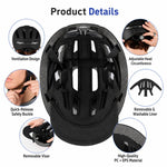Casco intelligente per bici con indicatori di direzione a LED, ricaricabile, ideale per scooter elettrici, biciclette e skateboard.