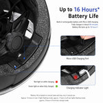 Casco intelligente per bici con indicatori di direzione a LED, ricaricabile, ideale per scooter elettrici, biciclette e skateboard.