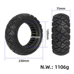 Pneumatico pieno ULIP 9x3.0-5.5 per monopattino elettrico Kukirin G2 Pro, battistrada diamantato, ricambio per fuoristrada.