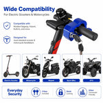 Blocco universale antifurto per leva del freno in alluminio CNC per manubrio, scooter elettrici e motociclette.