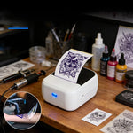 Stampante per etichette portatile HZTZ C50 e mini macchina per stencil per tatuaggi, etichettatrice termica senza inchiostro da 2 pollici