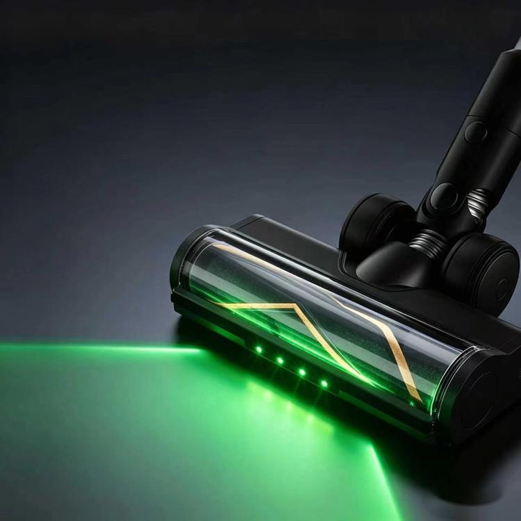 Testina spazzola motorizzata con luce verde per il rilevamento della polvere, compatibile con Dreame R10 / R20 / T20 / T30 / H30 / H40, Green Dust-Detecting Light