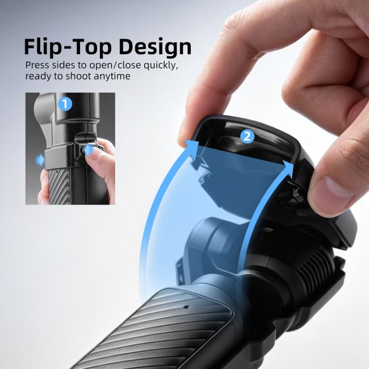 Custodia protettiva BRDRC per obiettivo e schermo del DJI Osmo Pocket 3/4, con protezione antipolvere.