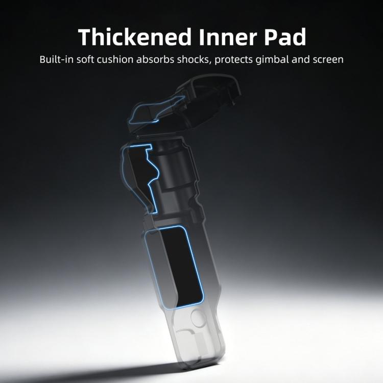 Custodia protettiva BRDRC per obiettivo e schermo del DJI Osmo Pocket 3/4, con protezione antipolvere.