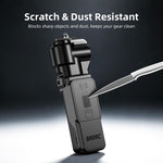 Custodia protettiva BRDRC per obiettivo e schermo del DJI Osmo Pocket 3/4, con protezione antipolvere.