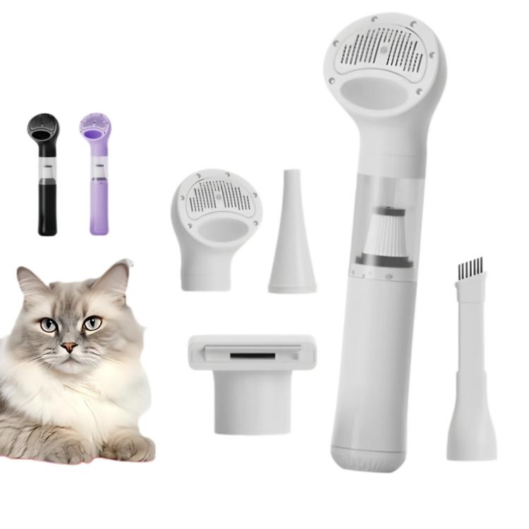 Aspirapolvere senza fili 6 in 1 per peli di animali domestici e kit per la toelettatura, potente aspirazione, aspirapolvere portatile per auto