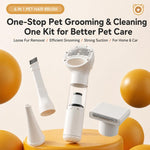 Aspirapolvere senza fili 6 in 1 per peli di animali domestici e kit per la toelettatura, potente aspirazione, aspirapolvere portatile per auto